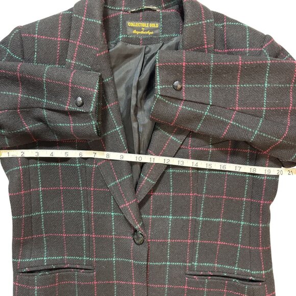 VTG 100% lambswools Collectible Gold by Sergio Sant Angelo Women 8 Blazer jacket - Picture 7 of 10